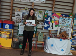 Spotkanie z Panią Leśnik w ramach akcji "Pomagajmy zwierzętom leśnym przetrwać zimę"